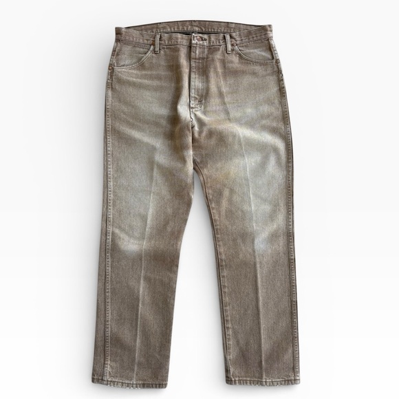 Wrangler Other - Vintage Y2K Sun-Faded Brown Wrangler 13MWZ Cowboy Cut Jeans - 38x32